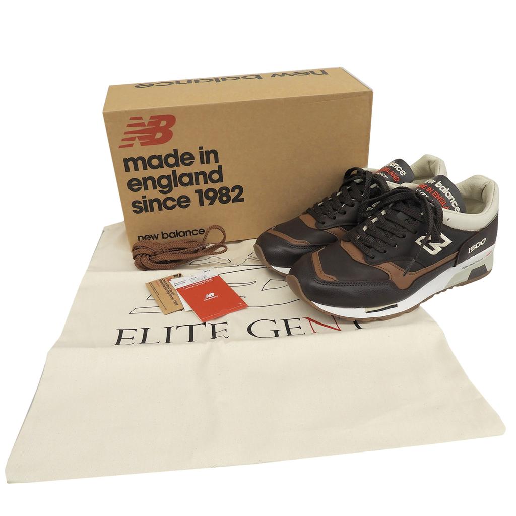 Pristine NEW BALANCE sneakers Brown Natural leather mens 25.5cm M1500GNB Used