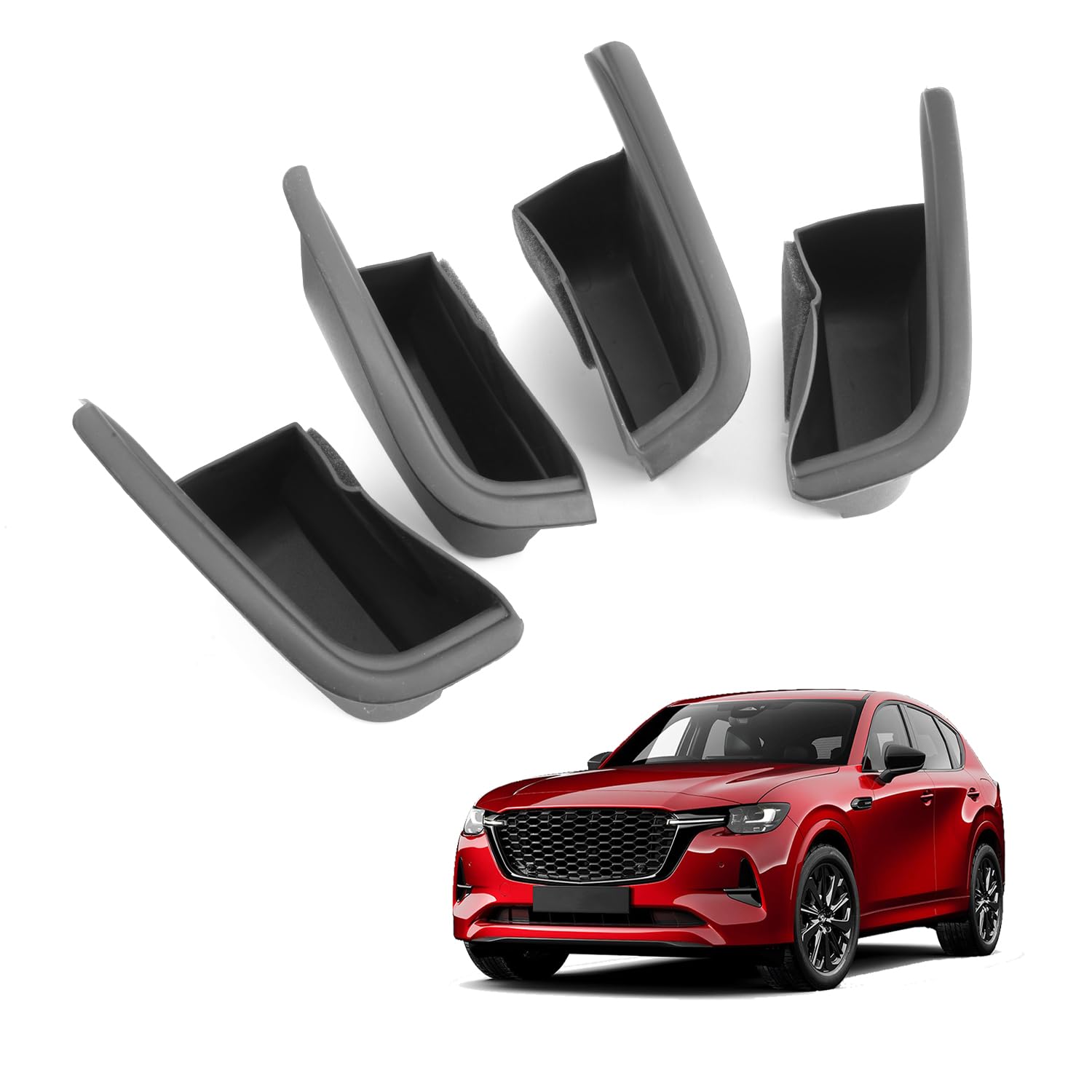 

HUAHAO Mazda CX-60 Dedicated Door Handle Box, CX-80, Door Box, Tray, Trash , Mazda белый