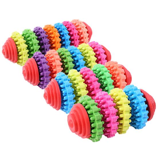 Buntes Gummi Haustier Hund Welpe Zahnen Gesunde Zähne Zahnfleisch Kauspielzeug Werkzeug