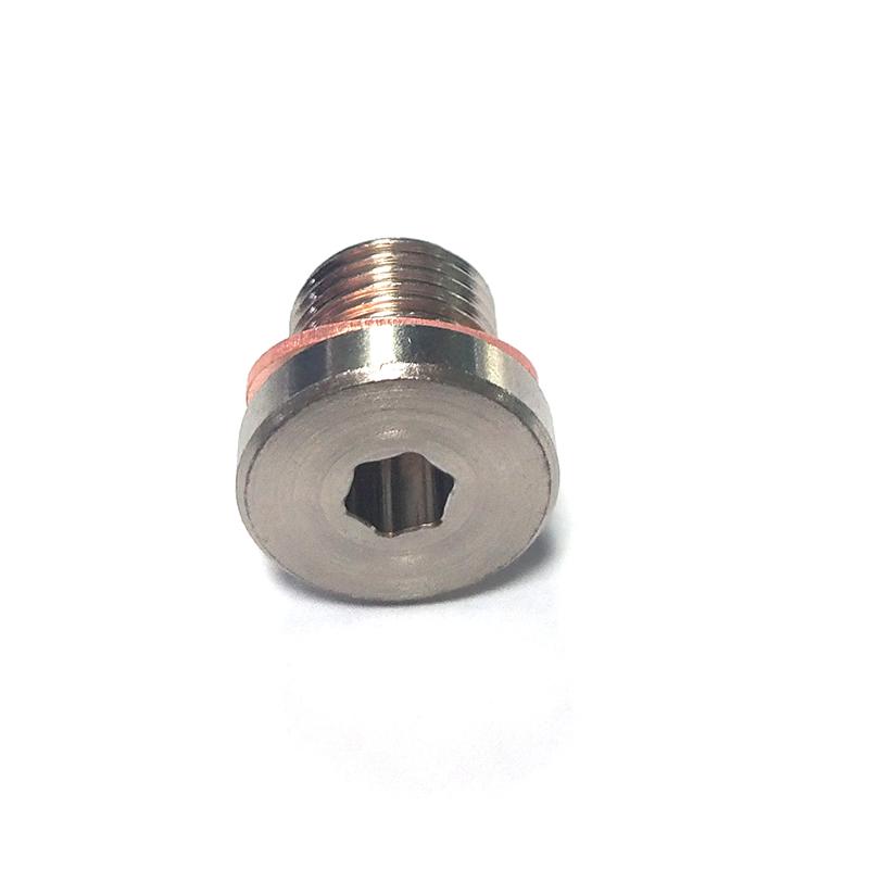 Universeller M12x1.25 Sensorstecker Abgasrohr O2 Sauerstoffsensor Distanzstück Stopfen Mit Dichtung