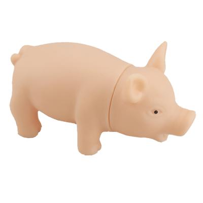 Screaming Pig Small Portable Cartoon Decoration Sound Snorting Pig for Home Travel Skin Color