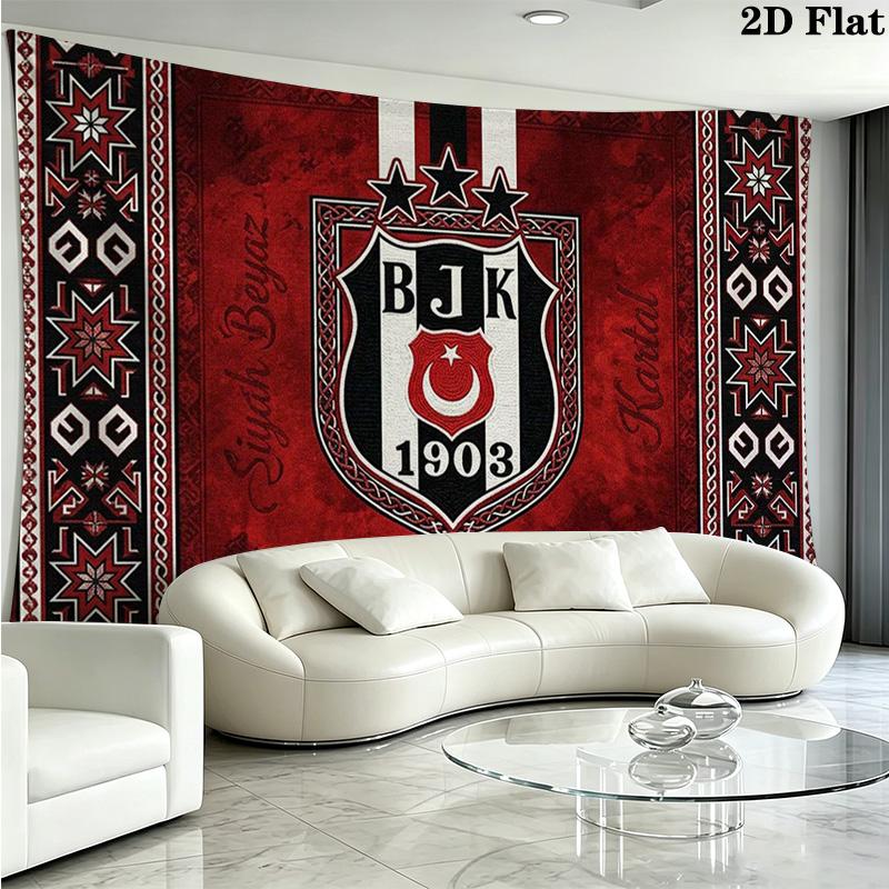 Beşiktaş Wall Tapestry Aesthetic Wall Hanging Printed Fabric Blanket Decorative Tapestries for Bedroom Living Room Home Decor