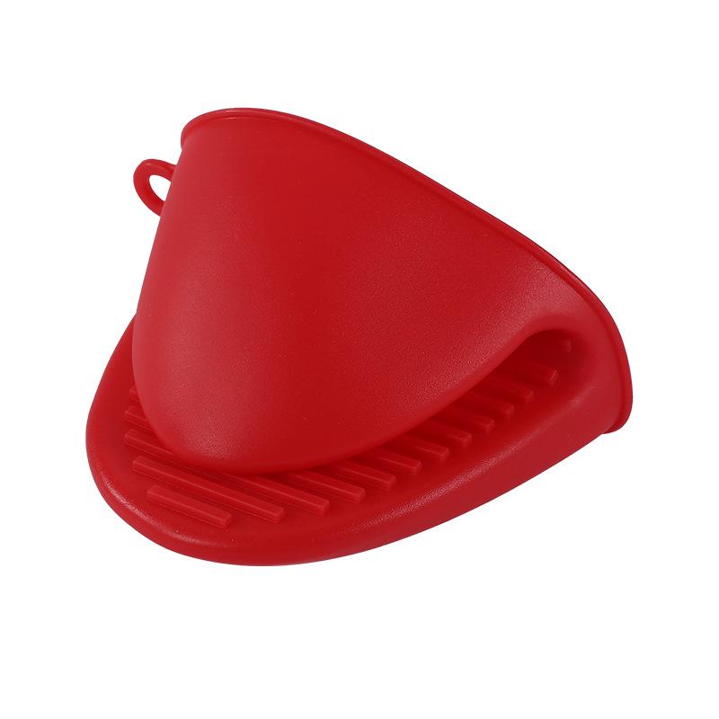 Silicone Heat-Resistant Oven Gloves and Bowl Clips for Kitchen Use