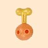 Dog Chew Toys for Teeth Cleaning Food Leakage Pet Rubber Grinding Toy for Small Medium Dogs