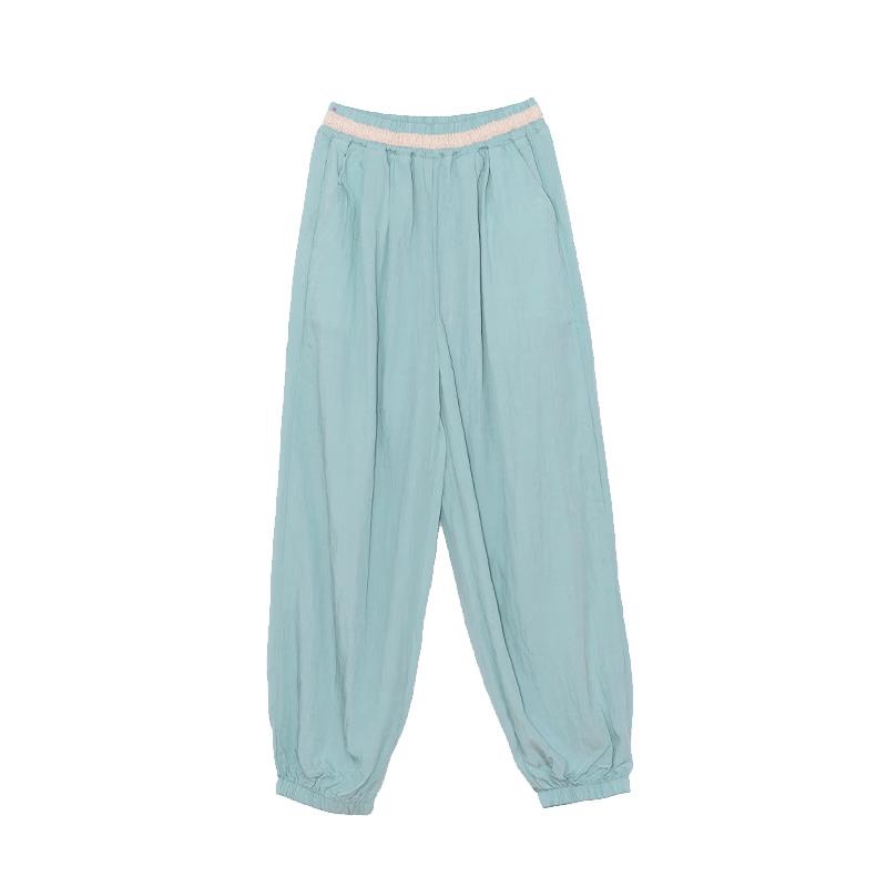 Fu Luomi Girls' Summer Lightweight Casual Pants