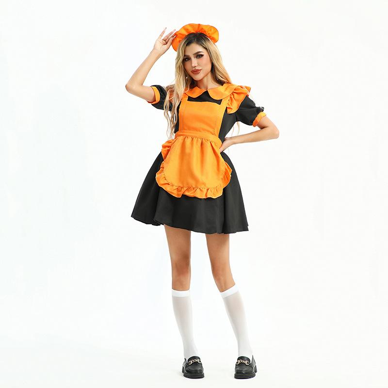 Halloween Costume Pumpkin Dress Lolita Loli Dress Maid Dress Stage Dress