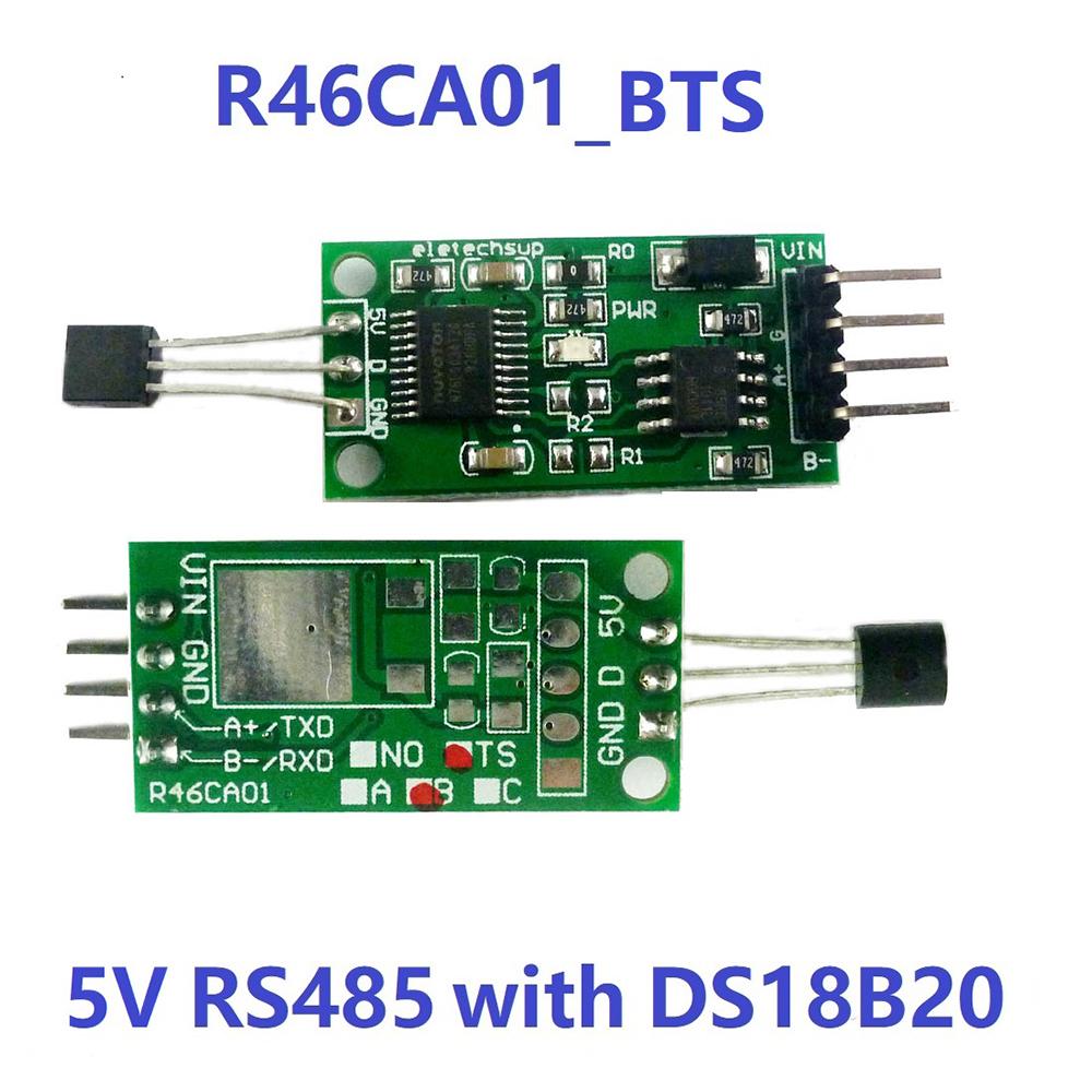 DS18B20 RS485 TTL232 TTL Com UART Temperature Acquisition Sensor Modbus RTU Serial Port Remote Acquisition for Arduiuo PC PLC