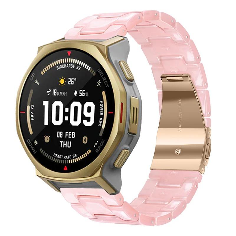 Cinturino in Resina Per Amazfit T-Rex3 Pro 48/44mm Traspirante Moda Durevole Braccialetto Per Amazfit Bip 6-5/Balance 2-1/Active 2-2 Quadrato