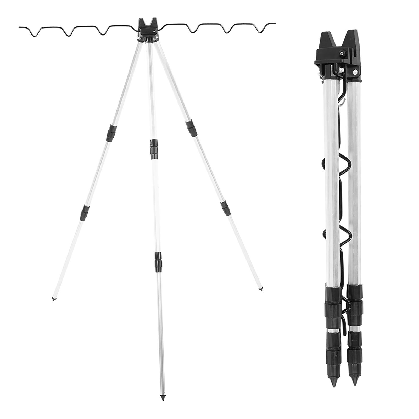 

Multifunctional Rod Tripod Outdoor Sea Fishing Support Stand Universal Telescopic Triangle белый