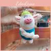 Charming Plush Pig Keychain Soft Green Animal Toy Perfect For Gifts And Collectors
