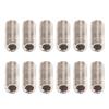 12 PZ Viti Sellette Ponte Metallo Argento Kit Ferramenta Ponte Chitarra Per Chitarra Elettrica