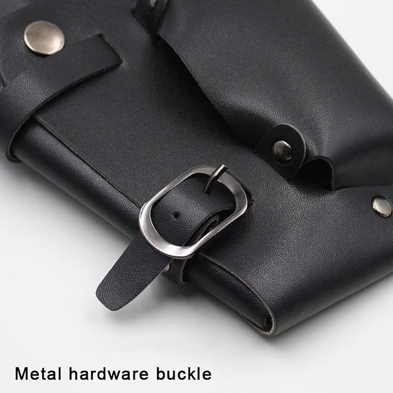 Salon Stylist Hairdressing Tool Belt Bag, Professional Hairdressing Tool Bag, Barber Scissors Comb Holster Belt Pu Leather Bag