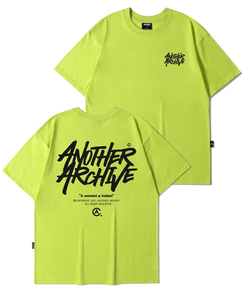 ANOTHER ARCHIVE Fb Colorful Graffiti Logo Short Sleeve T-Shirt_Vintage Navy