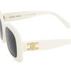Celine Patterned Rectangle Sunglasses Women sunglasses White CL40262U25A