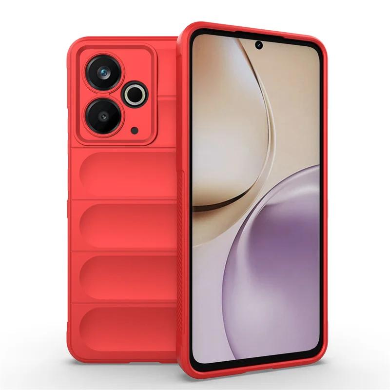 Custodia in Silicone Antiurto con Sensazione di Pelle Flessibile per Realme 14 5G Realme 14T Copertura Protettiva Guscio Posteriore Fundas Coque