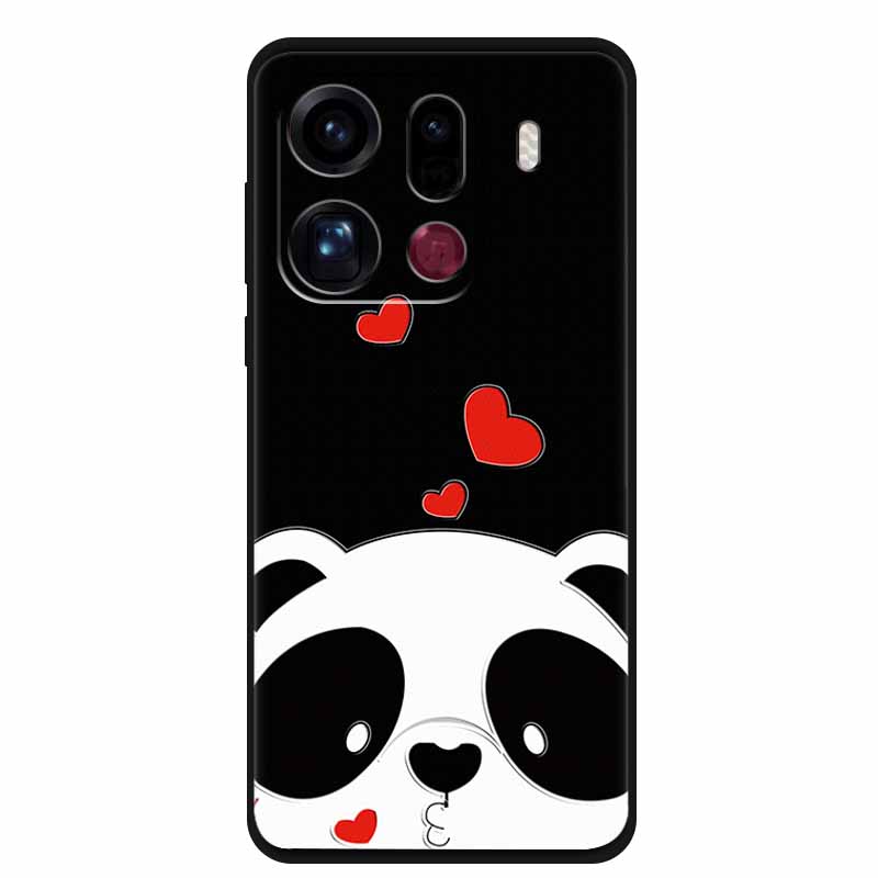 3D Flowers Case For Oppo Find X9 Pro 5G Case Emboss Relief Floral Black Silicone Soft Back Cover For Oppo Find X9 Pro Case Funda