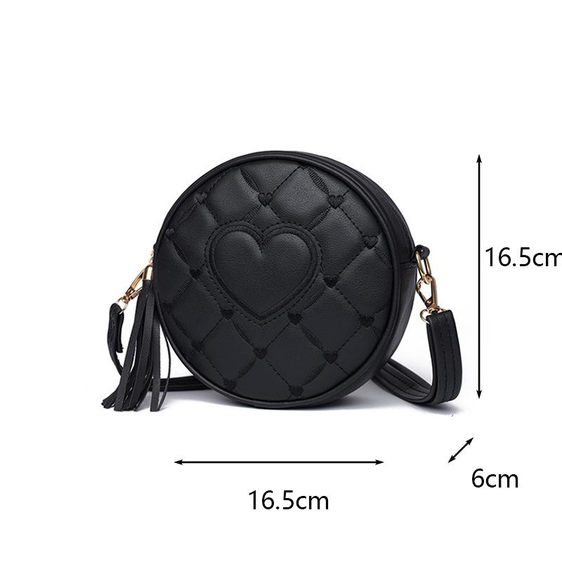 Tendință Modă Broderie Love Geantă Mică Rotundă Geantă de Mână Damă Genți de Umăr Nouă Geantă Mică Crossbody pentru Femei MIT