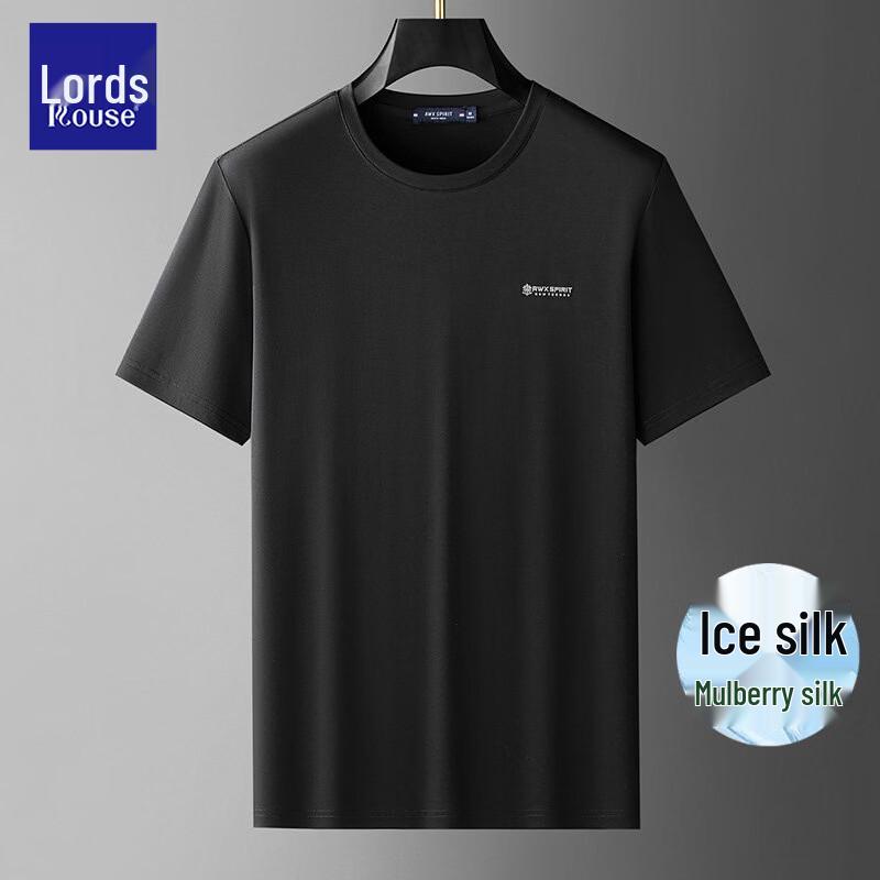 LOZ Men s Silk Blend Cool Touch Short Sleeve T-Shirt 3XL
