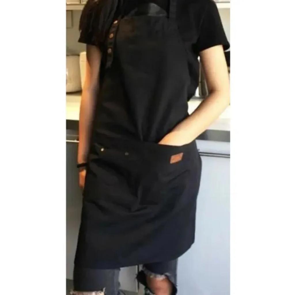 1 Pc Woman MenKitchen Aprons Cheif Work Apron for Grill Restaurant Bar Shop Cafes Beauty Nails Studios Uniform