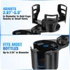 Car Cup Holder Expander, Universal 2 in 1 Large Cupholder Expander Adapter for Car with Adjustable Base, Fits Large Bottles, Snack, Drinks Cups,