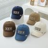 Koreanische Version Kinder Baseballkappe Junge Baby Frühling und Herbst Mädchen Baseballkappe Sonnenschutz Mittel Groß Kinder Reine Baumwolle Dünner Stil