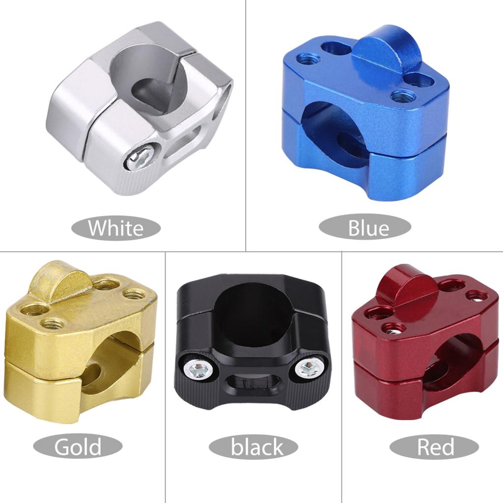 Motorcycle Handlebar Clamps Motorcycle Riser Aluminum Alloy 28mm 1 1/8" Motorcycle Handlebar Handle Fat Bar Mount Clamps Riser