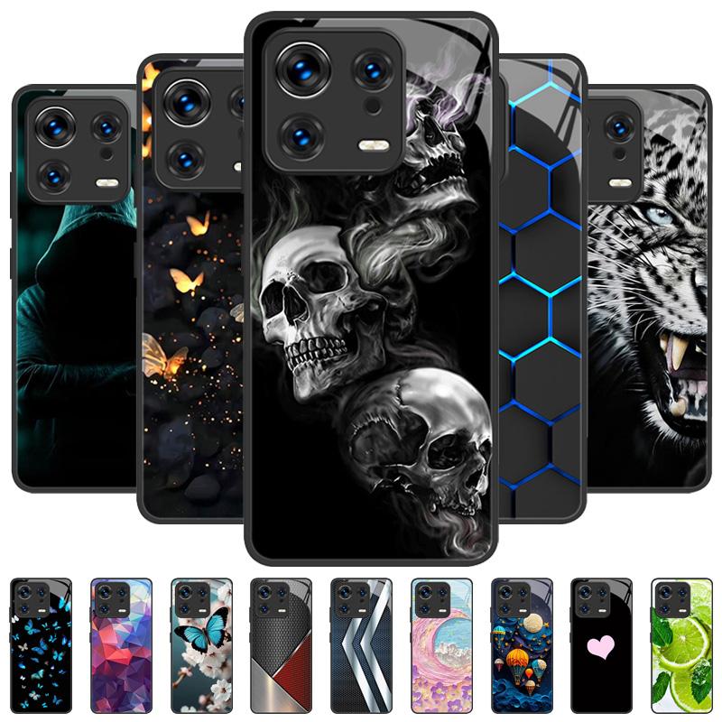 Luxury Tempered Glass Case For Xiaomi 13 13T Pro 13 Ultra Lite Case Full Protective Shell For Xiaomi 13T Shockproof Back Cover