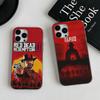 Red Dead Redemption RDR 2 Phone Case For iPhone 17 16 15 11 12 13 14 Pro Max Soft Corrugated Silicone Cover Case