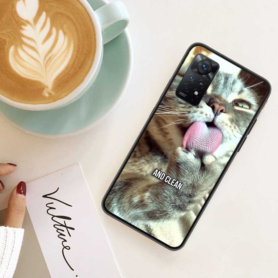 Haustier Katze Lustige Memes Handyhülle Für Redmi 13C 14C Note 13 14 Pro 5G Plus 12 12C 10 10A 10C 9 9A 9C 9T 8 8A K70 Pro Xiaomi Hülle S