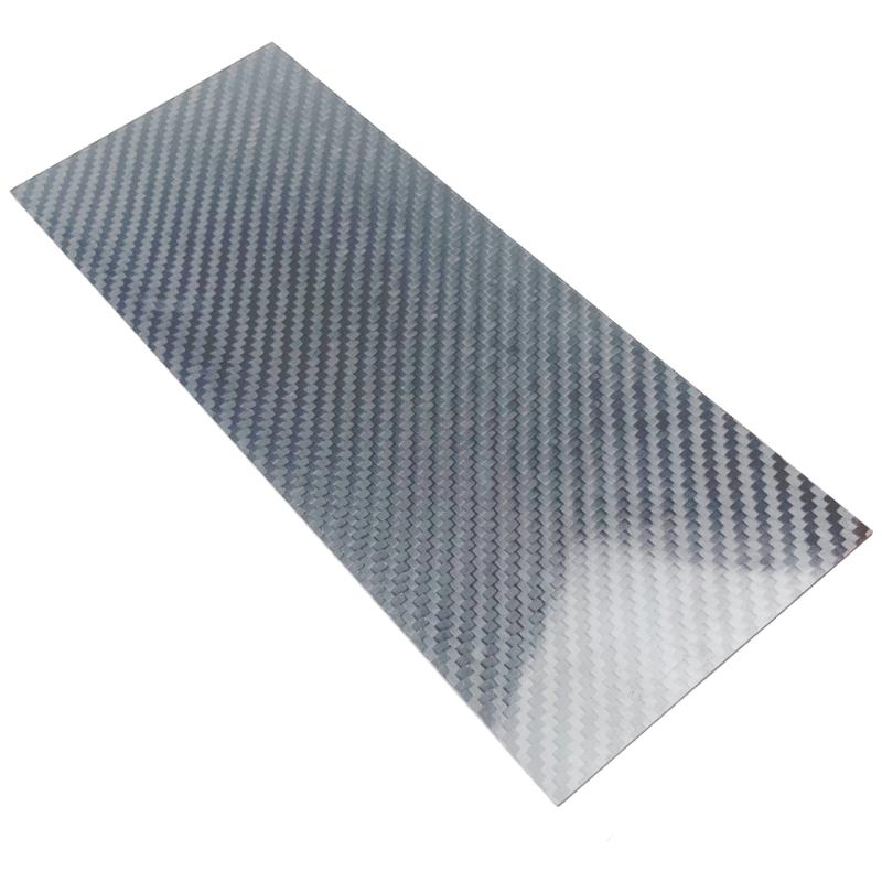3K High Hardness Carbon Fiber Sheet 100x250mm Carbon Panel 1/2/3MM Thick Glossy Finish Carbon Fiber Model Replacement