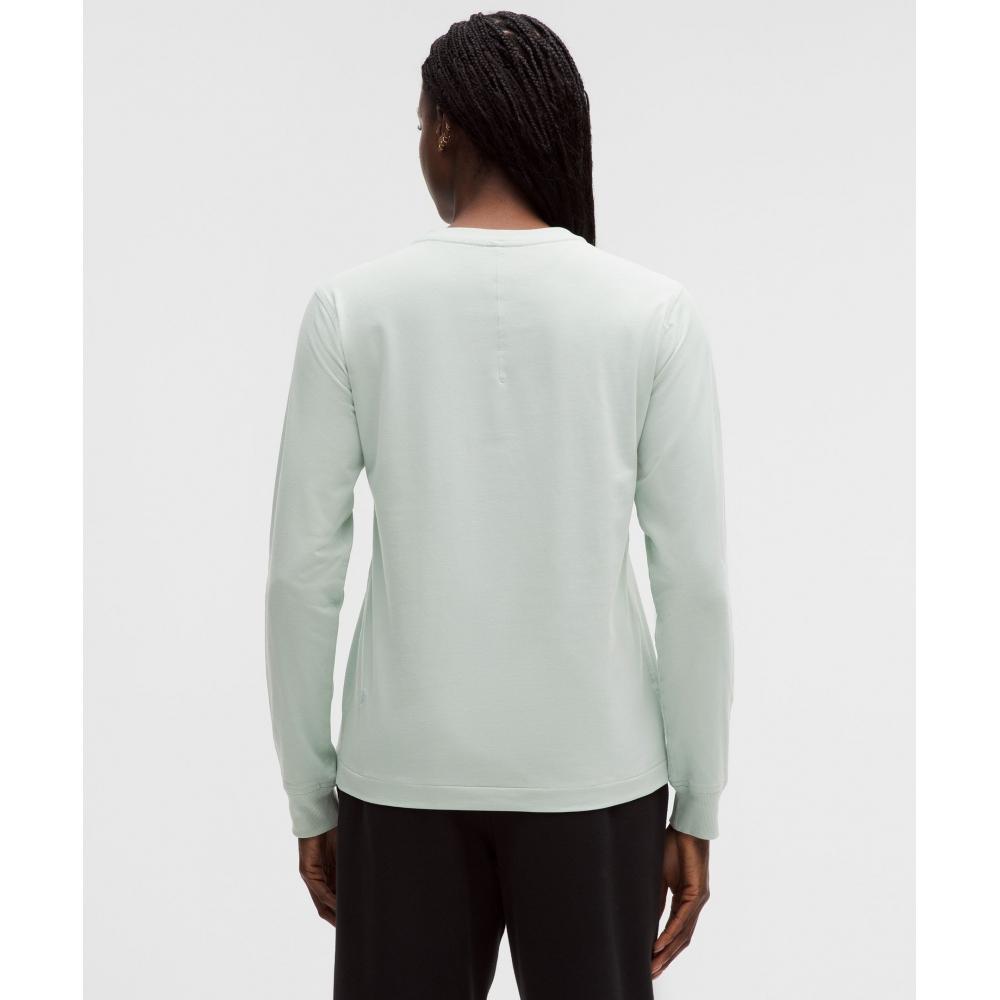Lululemon All Yours Organic Cotton Long Sleeve Shirt Pelican