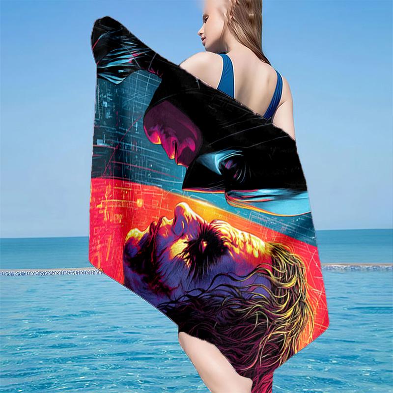 Bat Hero Microfiber Beach Towel, Soft And Absorbent, Quick-Dry, Ideal for Summer Travel, Beach Essential, Swimming Pool Gifts
