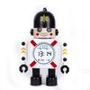 Cartoon Robot Alarm Clock Metal Wake-up Clocks with Flashing Eye Lights Desktop Ornament Children Christmas Gift D57B
