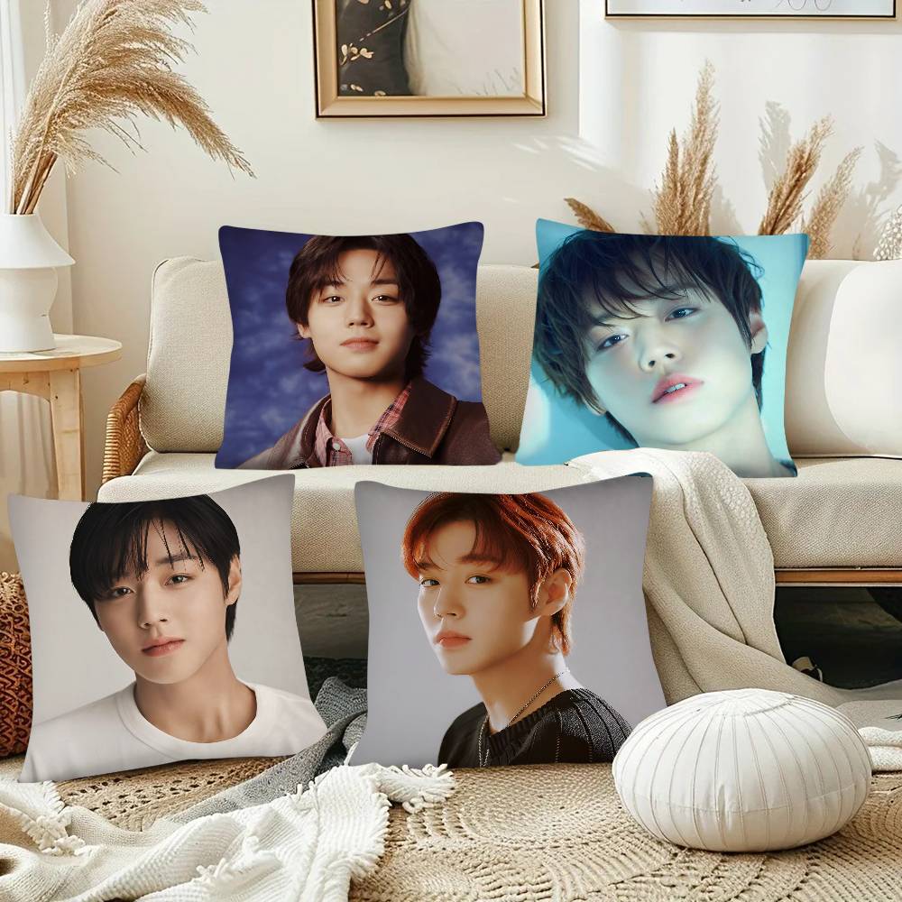 Park Jihoon K-pop Kissenbezug Mode Quadratischer Kissenbezug Schlafzimmer Sofa Raum Ins Dekoration Freizeit