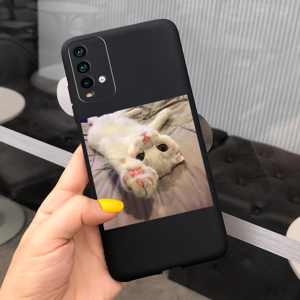 Cute Cat Case For Xiaomi Redmi 9T Phone Case on Redmi 9T Soft Silicone Back Covers For Xiaomi Redmi 9T 9 T Coque Fashion Bumper