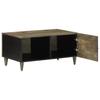 Coffee Table Light Grey 80 x 50 x 40 cm Solid Mango Wood