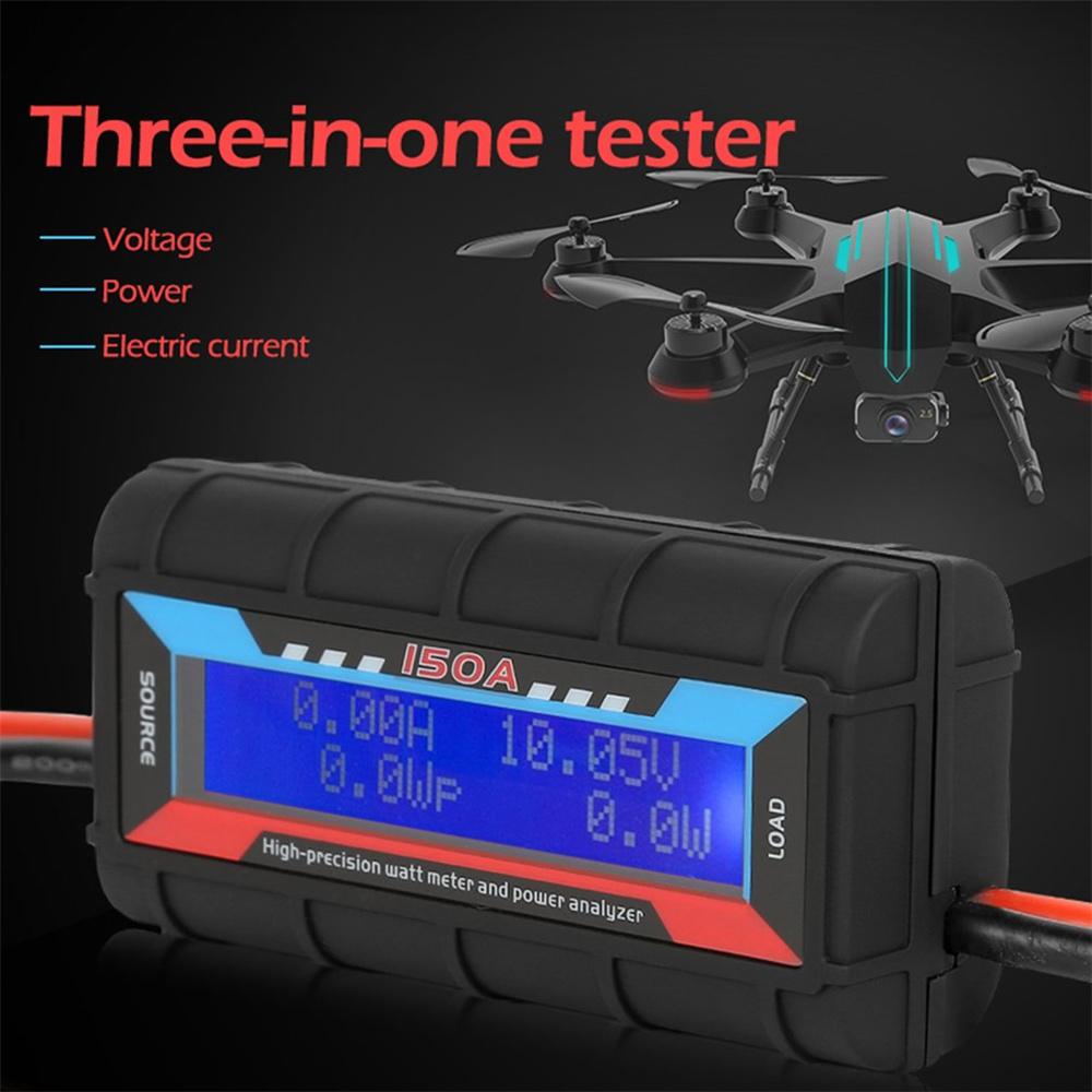 Build Power Current Power Analyzer 150A RC High Precision Power Analyzer & Watt Meter W/ Backlight LCD