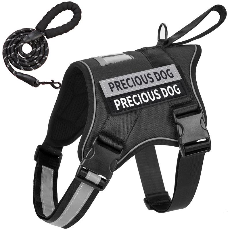 Dog Chest and Back Straps, Explosion-proof Reflective Strips, Dog Leashes, Anti-wandering Large Dog Leashes, Dog Walking Leashes