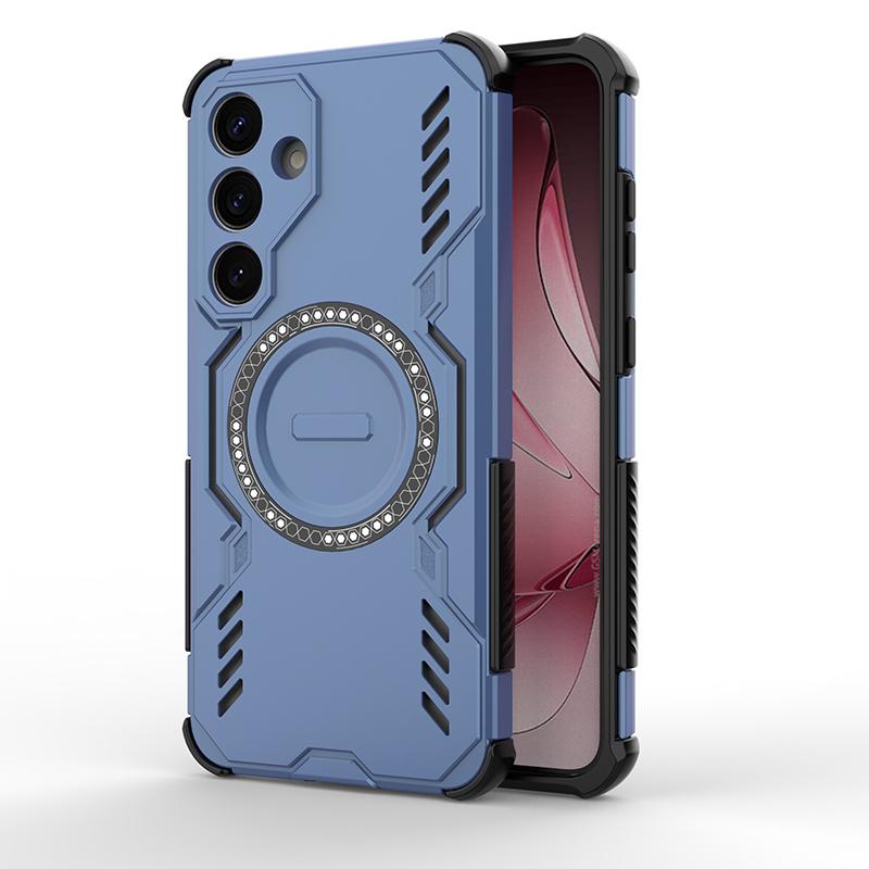 Armoured Shockproof Magnetic Case For Samsung Galaxy S25 Plus Ultra Edge A55 A26 A16 A06 Wireless Charging Case