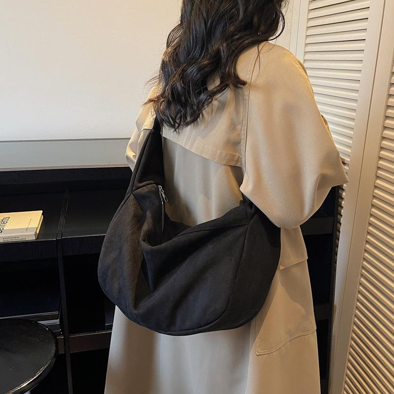 High-End Versatile Crossbody Shoulder Tote - Large Capacity, Commute-Friendly, Lazy Style
