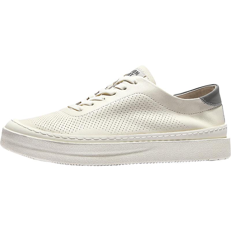 HAUT TON Men s Casual Leather Breathable Board Shoes 40