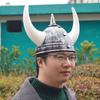 Antiqued Viking Horn Hat Helmet Halloween Cosplay Masquerade Ox Decors  Cosplay Costume Prop