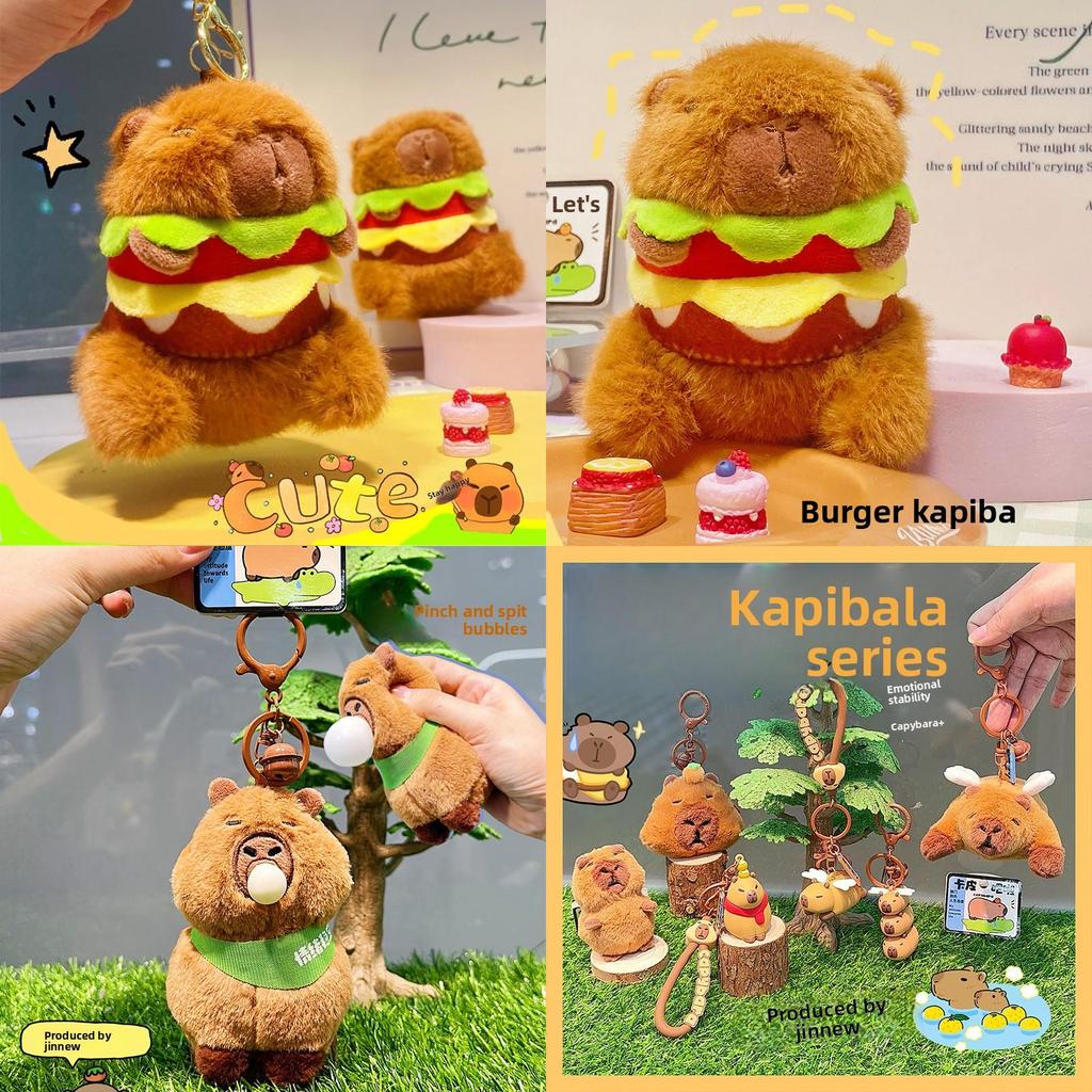 Jinnew Capybara Plush Keyring With Soft Material For Gift And Daily Use