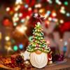 Newest Christmas Decoration Resin Gnome Xmas Tree Figurines Statue Ornaments Creative Dwarf Miniatures Desktop Decoration Crafts