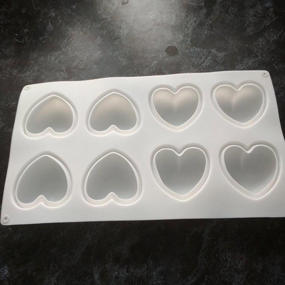 Real Shot Heart Silicone Cake Mold Mousse Wedding 3D Cake Decorating Tools Bakeware Dessert Moulds Baking Tool