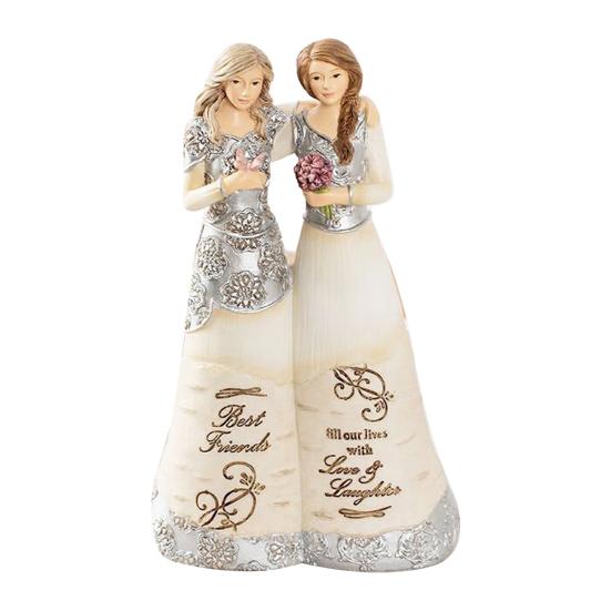 

Resin Desktop Figurine Little Angel Girl/Sisterhood/Friendship Statue for Shelf Home Office Desk Car Decor A