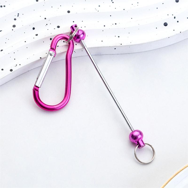 Beadable Keychains Bars Blank Beadable Keychains Bars Metal Keychains Multifunctional Key Fob Blank for Jewelry Making