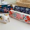 Flower Embroidered Pencil Case Floral Cloth Stationery Bag Pencil Pouch  Kids Children