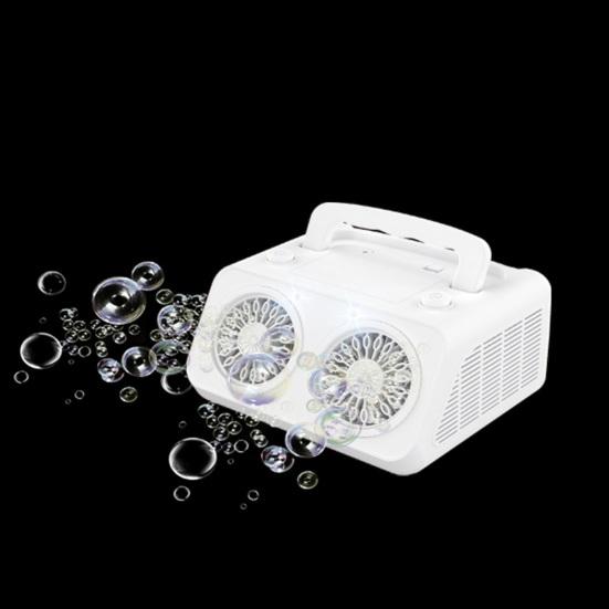 Seifenblasenmaschine für Kinder Hohe Leistung Wiederaufladbarer Seifenblasenmacher Tragbarer Rotierender Seifenblasenbläser für Drinnen Draußen Hochzeiten Partys