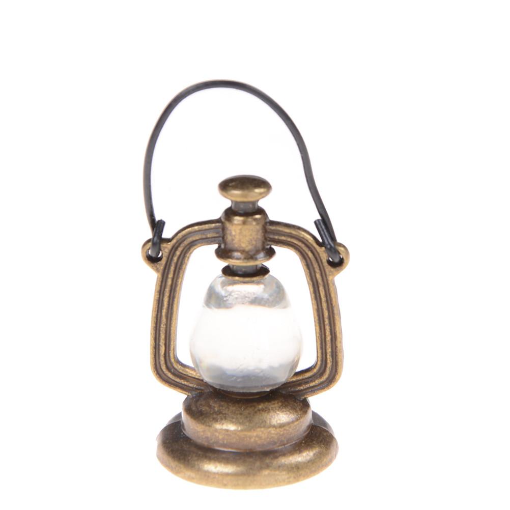 23mm*43mm 1 Pcs 1:6 Scale Retro Oil Lamp Dollhouse Miniature Toy Doll Food Kitchen Living Room Accessories 1PCS